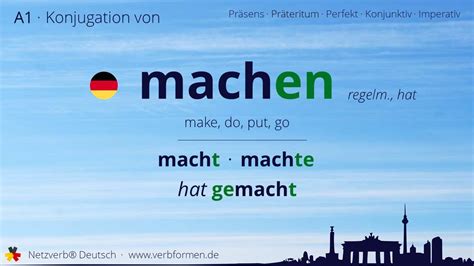 machen перевод|ich mache.